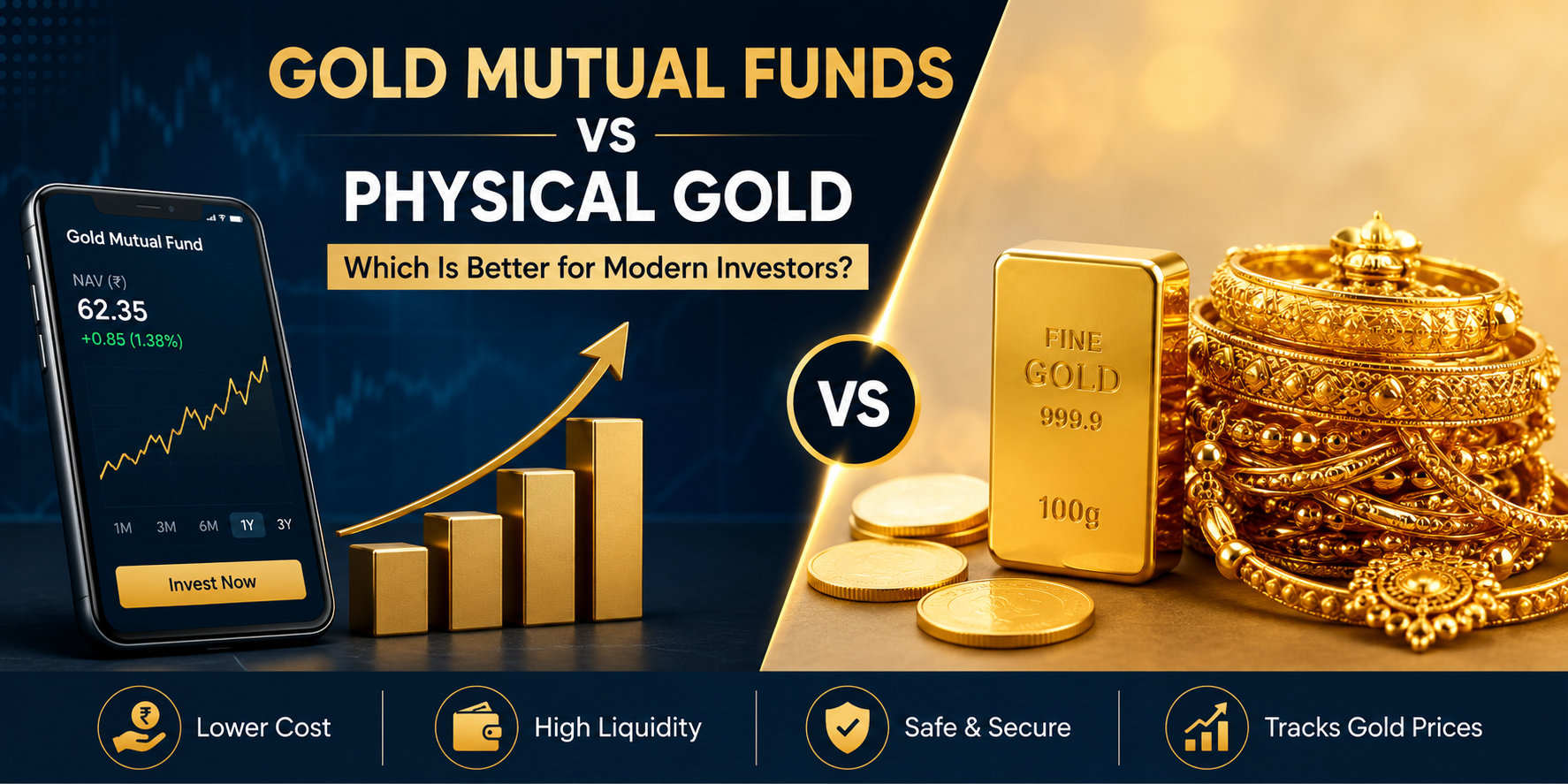 Gold Mutual Funds vs Physical Gold: Which Is Better for Modern Investors?